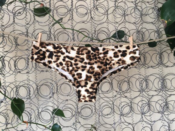 Panty Höschen im Leoparden Print creme, braun, schwarz, weiß