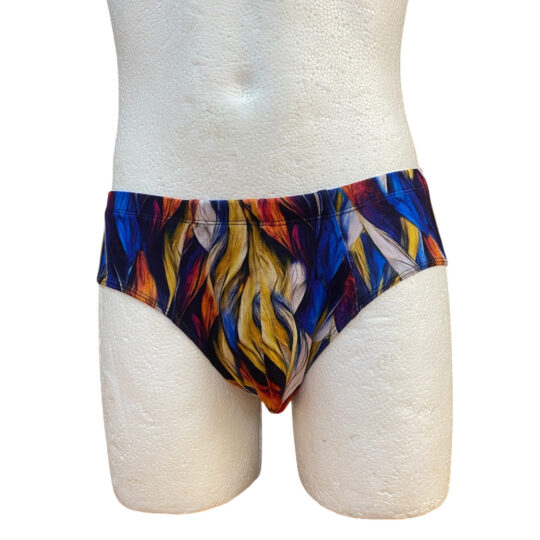 Slip „Achim Reloaded“ Viskosejersey - Bunte Wellen