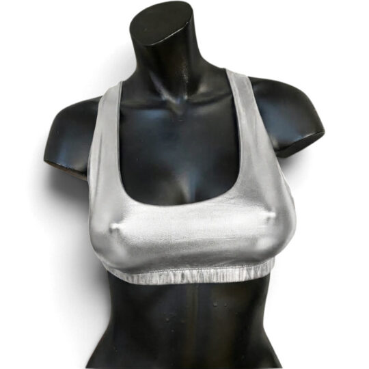 Bralette „Eva“ Metallic - silber