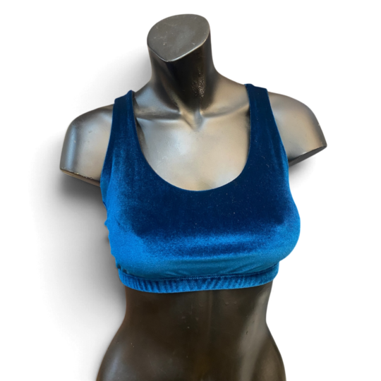 Bralette „Eva“ Samt - petrol