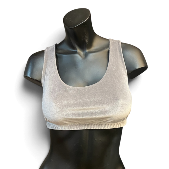 Bralette „Eva“ Samt - silber