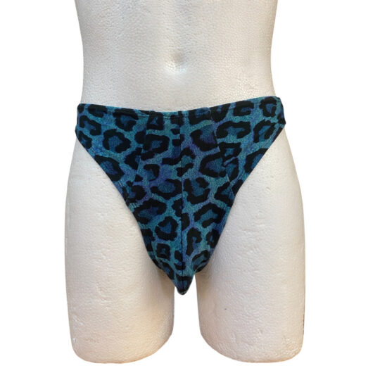 Tanga „Hubert Relaoaded“ Baumwolljersey - Leo blau