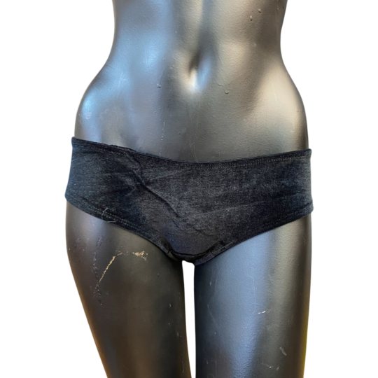 Panty „Schaggi“ Samt - schwarz
