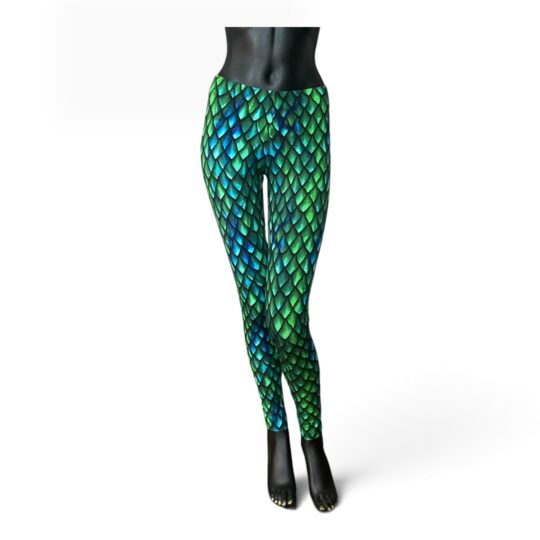 Leggings Baumwolljersey - Schuppen