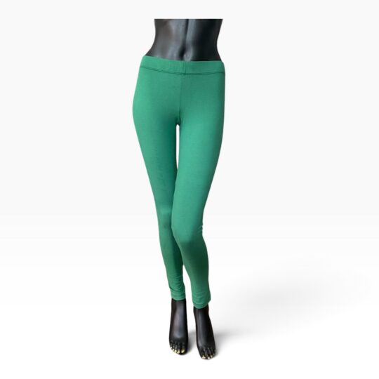 Leggings Baumwolljersey - tannengrün
