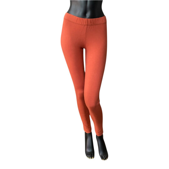 Leggings Baumwolljersey - terrakotta