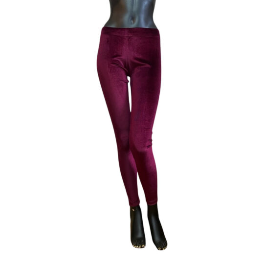 Leggings Samt - bordeaux