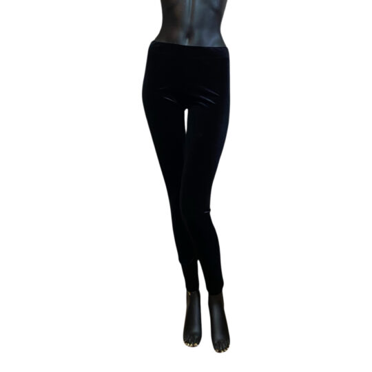 Leggings Samt - schwarz