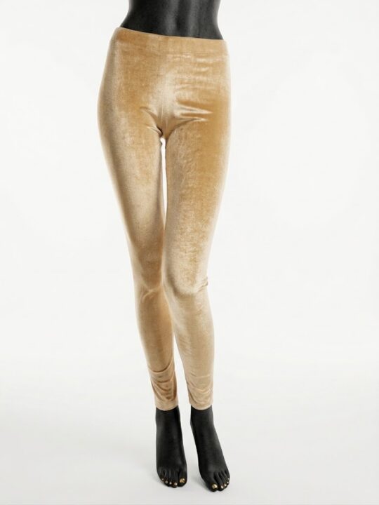 Leggings Samt - gold