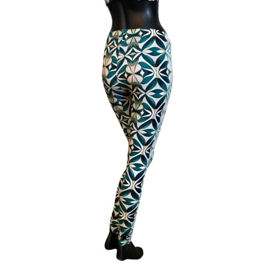 Leggings Baumwolljersey - Floral Kaleidoskop