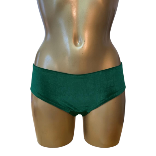 Panty „Schaggi“ Samt - smaragdgrün