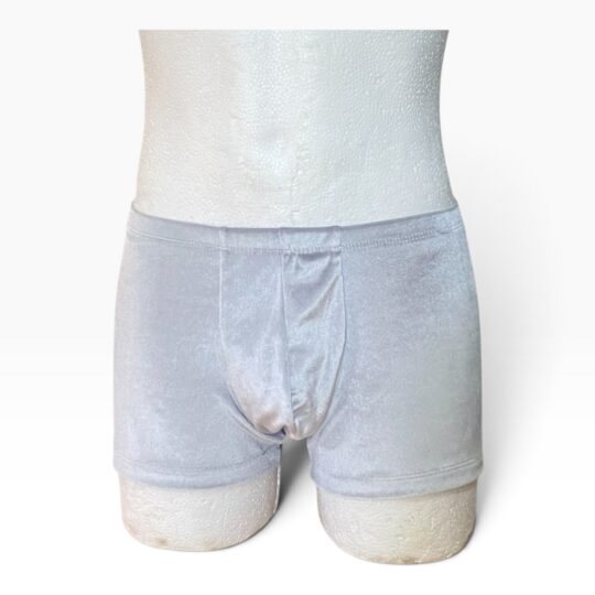 Boxershorts „Philipp“ Samt - silber
