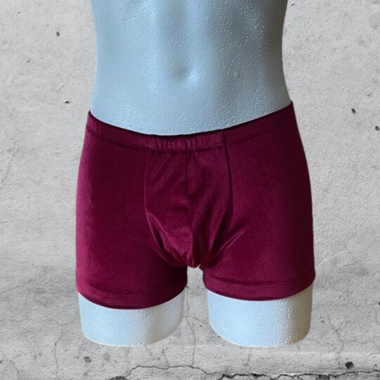 Boxershorts „Philipp“ Samt - bordeaux