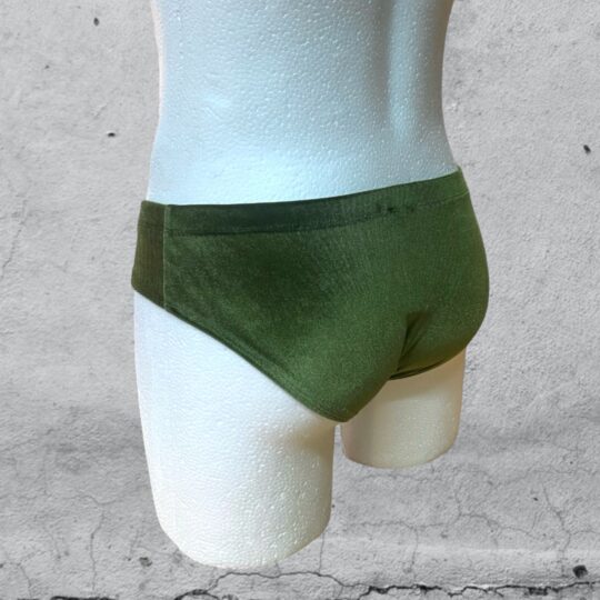 Slip „Achim Reloaded“ Samt - moosgrün