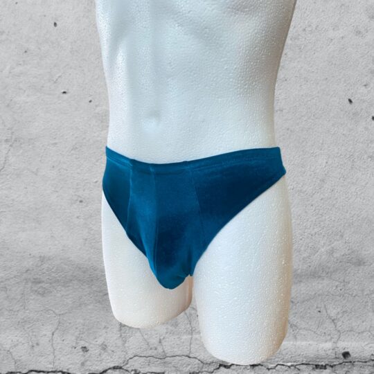 Tanga „Hubert Reloaded“ Samt - petrol