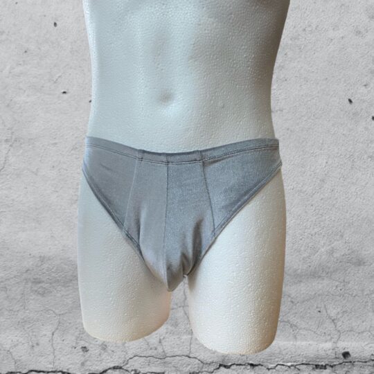 Tanga „Hubert Reloaded“ Samt - silber