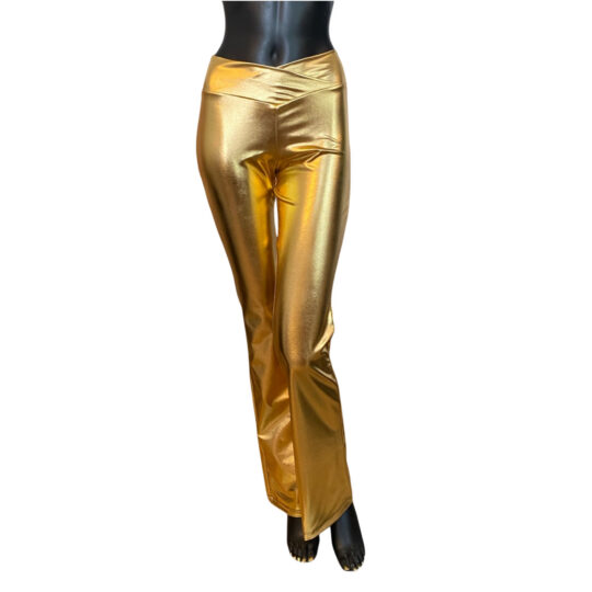 Schlaghose „Maria“ Metallic - gold
