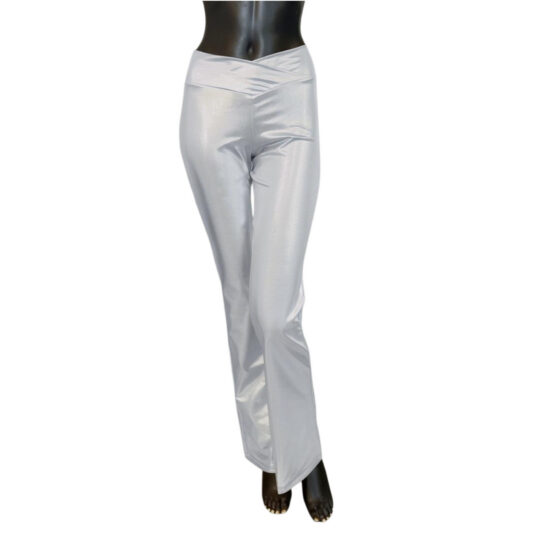 Schlaghose „Maria“ Metallic - silber