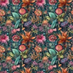 Slip „Inge“ Viskosejersey - Flower Bouquet