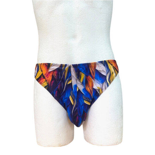 Tanga „Hubert Reloaded“ Viskosejersey - Bunte Wellen