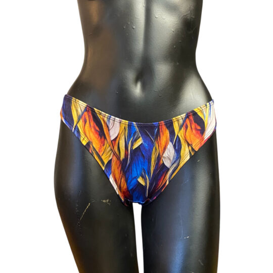 Tanga „Jule“ Viskosejersey - Bunte Wellen