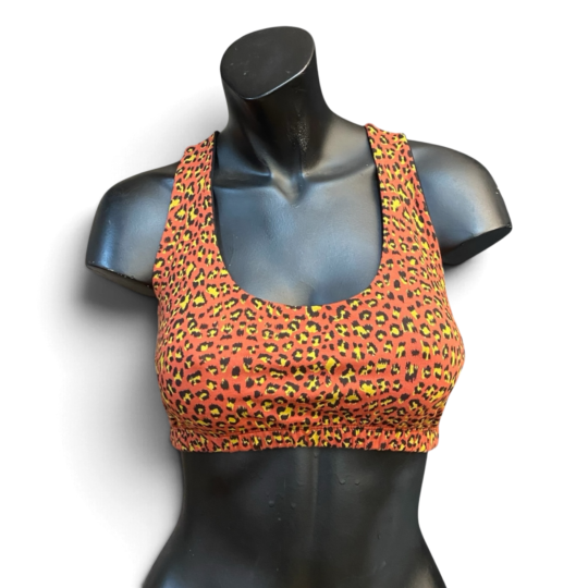 Bralette „Tina“ Baumwolljersey - Leo rot