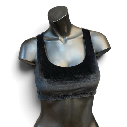 Bralette „Tina“ Samt - schwarz
