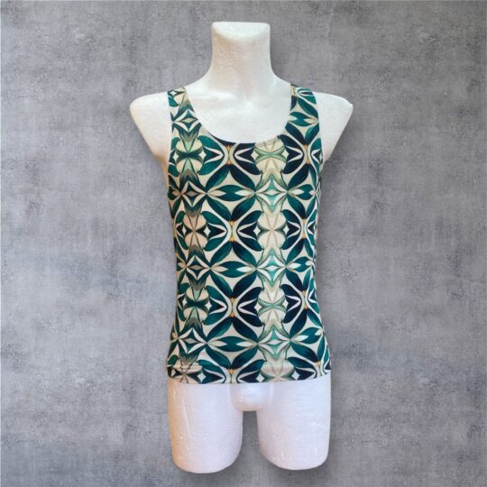 Unterhemd „Werner“ Baumwolljersey - Floral Kaleidoskop