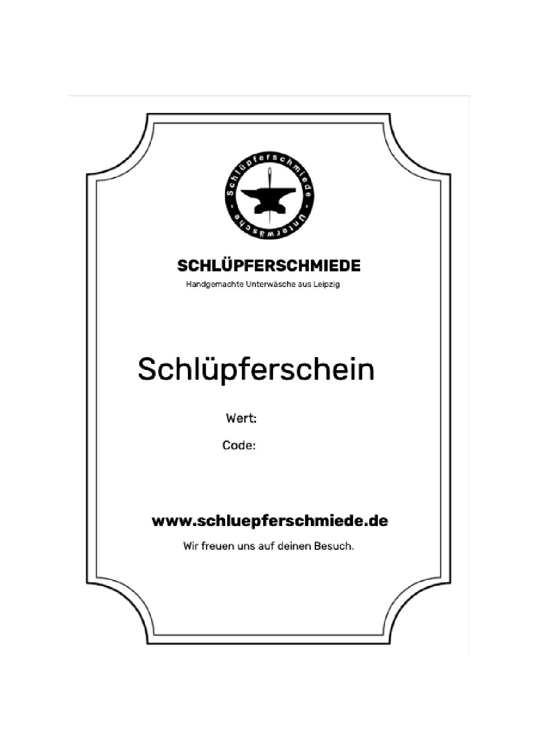 Schlüpferschein PDF - 25€